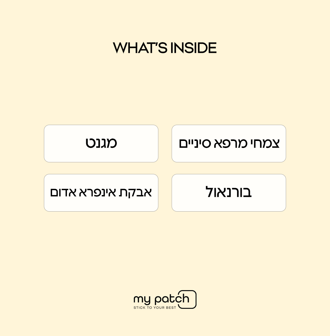 המדבקות שלכם נגד כאבי השרירים - Fix Pain