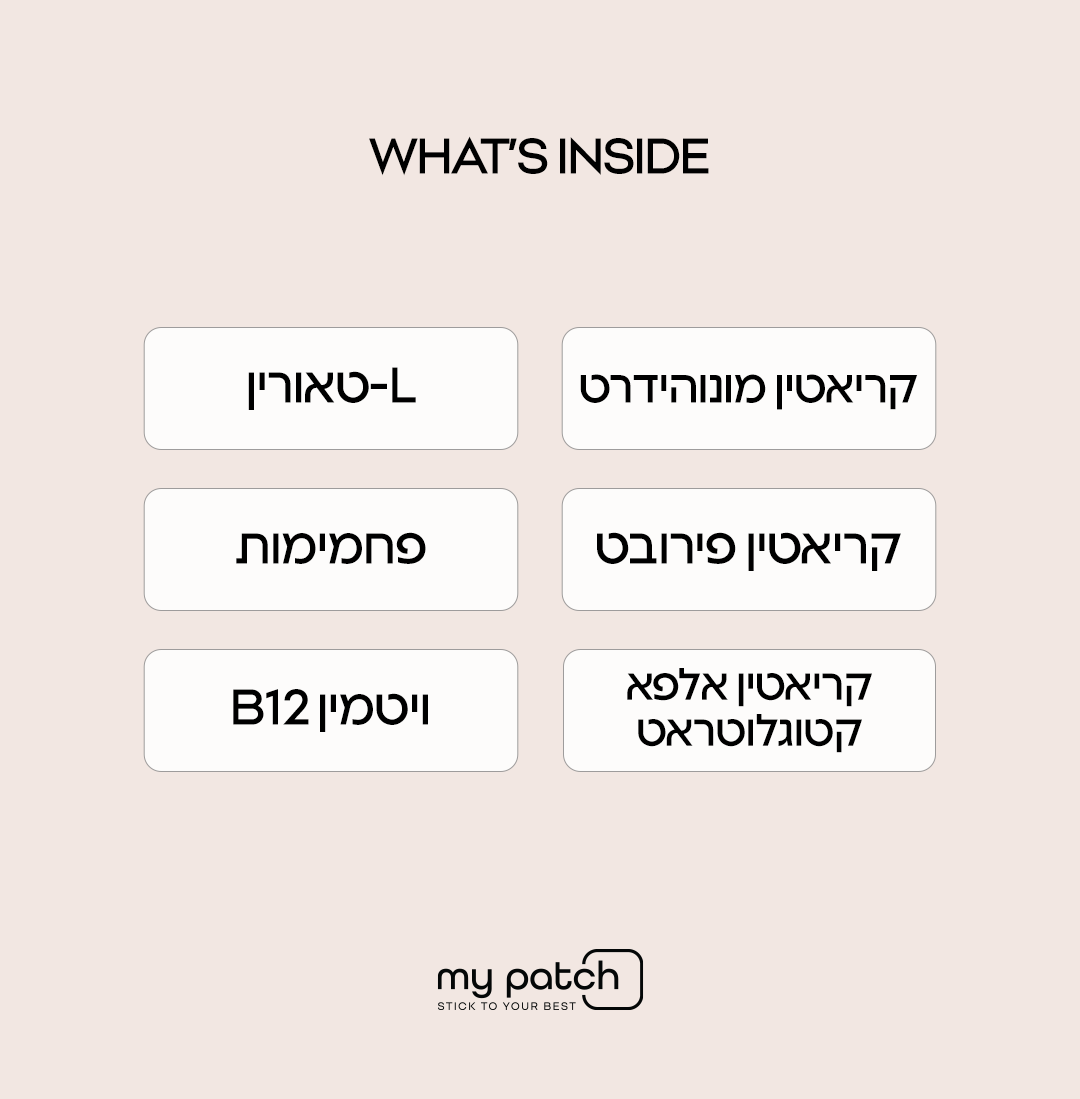 מדבקות קריאטין - Stick to Creatine